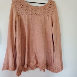Lauren Conrad Tunic Sweater with bell sleeves